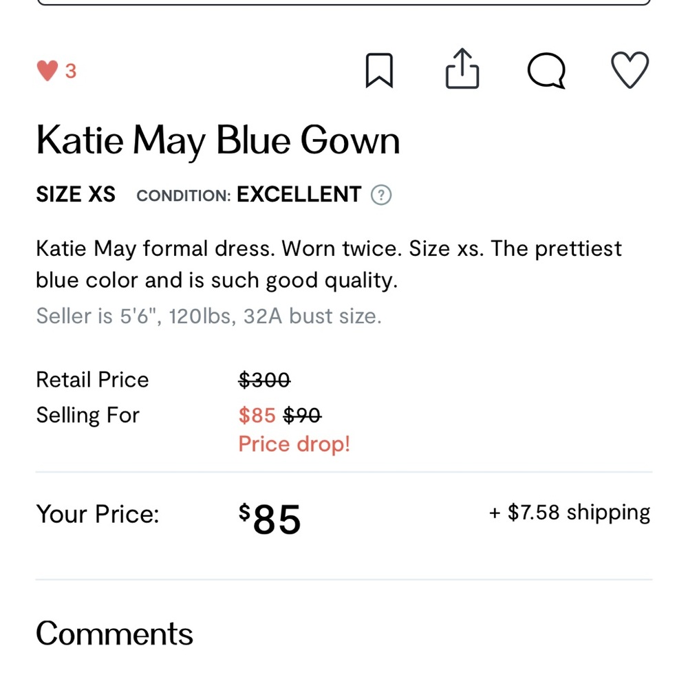Katie May Blue Gown